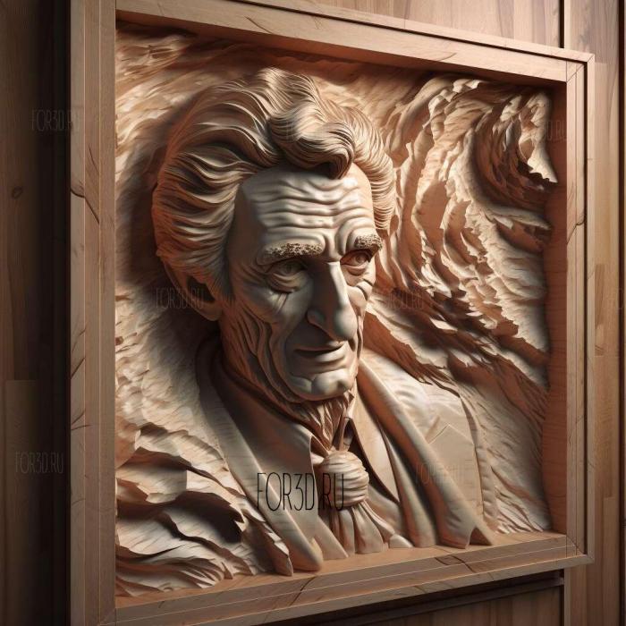 Houdini series 1 stl model for CNC